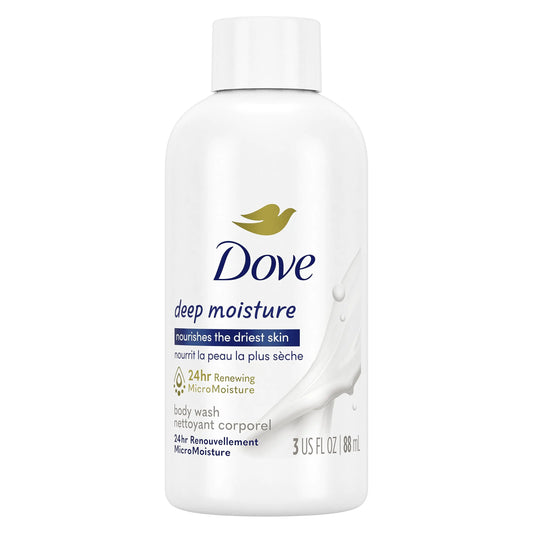 Dove Body Wash Deep Moisture for Dry Skin Body Wash with 24hr Renewing MicroMoisture Nourishes The Driest Skin 3 oz