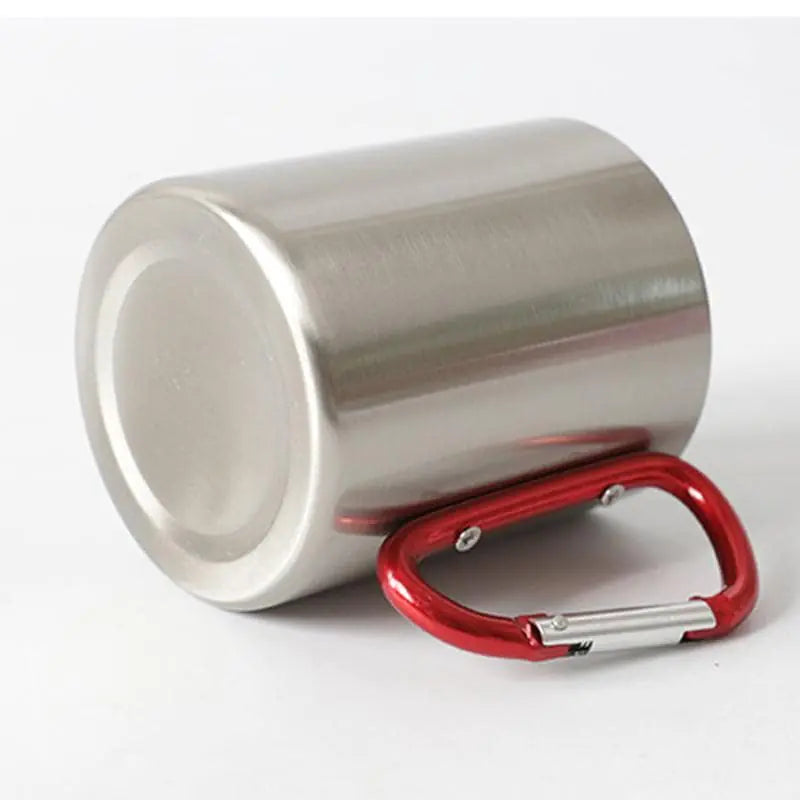 Stainless Steel Double Wall Carabiner Mug 10oz