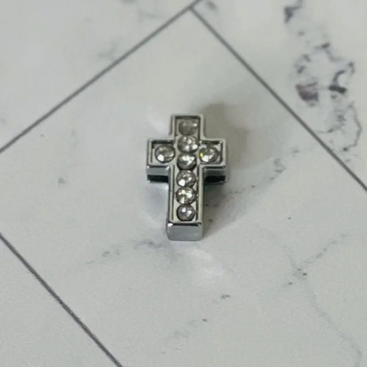 PavéCross Charm -Silver